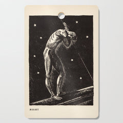 "Night" by Rockwell Kent (1919) Cutting Board