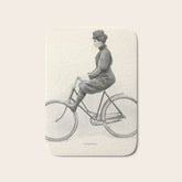 "Coasting" from "Bicycling for Ladies" by Maria E. Ward, 1896 Bath Mat