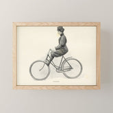 "Coasting" from "Bicycling for Ladies" by Maria E. Ward, 1896 Mini Art Print