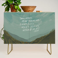 "Take Heart, Dear Traveller, Light Will Meet You In Wild Places." | Landscape Design Credenza