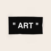 " Art " (Negative) Bath Towel