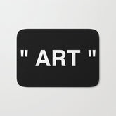 " Art " (Negative) Bath Mat