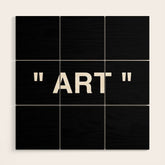" Art " (Negative) Wood Wall Art