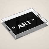 " Art " (Negative) Acrylic Tray