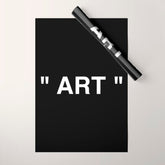 " Art " (Negative) Wrapping Paper
