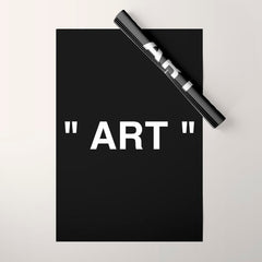 " Art " (Negative) Wrapping Paper