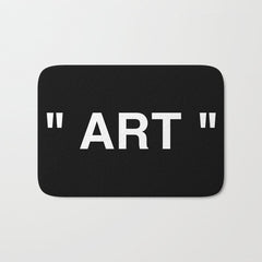 " Art " (Negative) Bath Mat