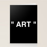 " Art " (Negative) Stationery Card