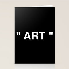 " Art " (Negative) Stationery Card