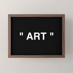 " Art " (Negative) Mini Art Print