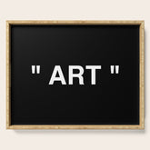 " Art " (Negative) Serving Tray