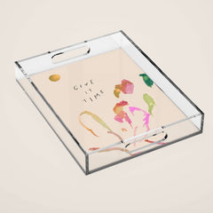 "Give It Time" Acrylic Tray