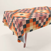 70s color squares pattern Tablecloth