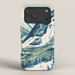 2021 Ski Stowe Vermont Vintage Poster iPhone Case