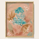 "Day After Day Your Strength Shows Up In Miraculous Ways." Serving Tray