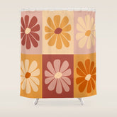 70's Daisy Bloom Shower Curtain