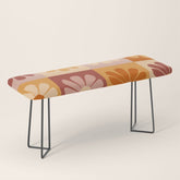 70's Daisy Bloom Bench
