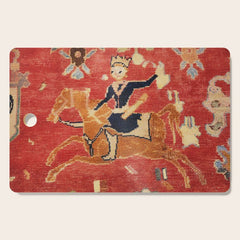 17th Century Isfahan Persian Animal Rug Print Cutting Board