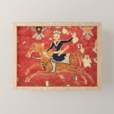 17th Century Isfahan Persian Animal Rug Print Mini Art Print