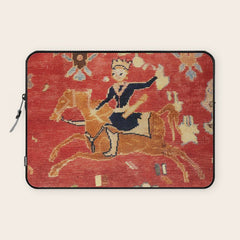17th Century Isfahan Persian Animal Rug Print Laptop Sleeve