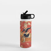 17th Century Isfahan Persian Animal Rug Print Water Bottle
