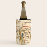 "A Map of the Open Country of a Woman's Heart" by D. W. Kellogg (c. 1833-1842) Wine Chiller