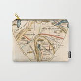 "A Map of the Open Country of a Woman's Heart" by D. W. Kellogg (c. 1833-1842) Carry All Pouch