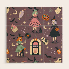 50s Witch Vibes Wood Wall Art