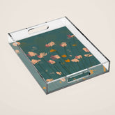A Field Of Flowers Bloom Acrylic Tray