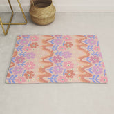 70s Retro Floral vibe Rug