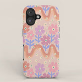 70s Retro Floral vibe iPhone Case