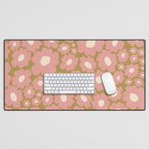 70������s Retro Floral Desk Mat