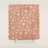 70������s Retro Floral Shower Curtain