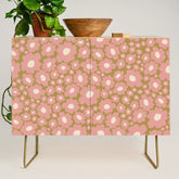 70������s Retro Floral Credenza