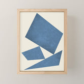 3 Forms Composition - Blue Mini Art Print