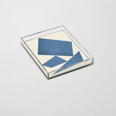 3 Forms Composition - Blue Acrylic Tray