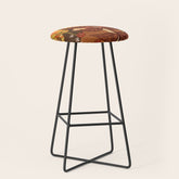 70s, Sunflower, retro, rainbow, warm colors, 60s, boho Stool