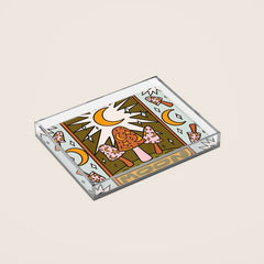 18. Moon Tarot Mushroom Acrylic Tray