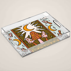 18. Moon Tarot Mushroom Acrylic Tray