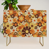 70's Floral Prints, Retro Art Credenza