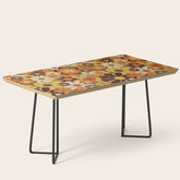 70's Floral Prints, Retro Art Coffee Table