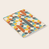 1970s Colors Mid Century Modern Geometric Pattern Notebook