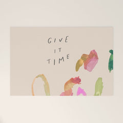 "Give It Time" Welcome Mat