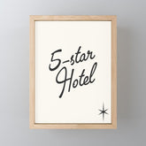 5-star hotel Mini Art Print