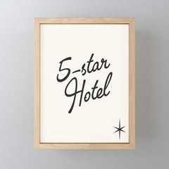 5-star hotel Mini Art Print