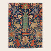 17th Century Persian Rug Print with Animals Poster