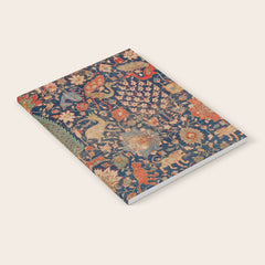 17th Century Persian Rug Print with Animals Notebook