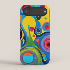 1960s Funky Psychedelic Abstract iPhone Case