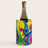 1960s Funky Psychedelic Abstract Wine Chiller