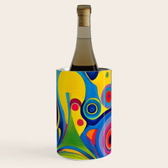 1960s Funky Psychedelic Abstract Wine Chiller
